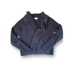 Lou & Grey Navy‎ Blue Knit Sweater Cardigan Medium